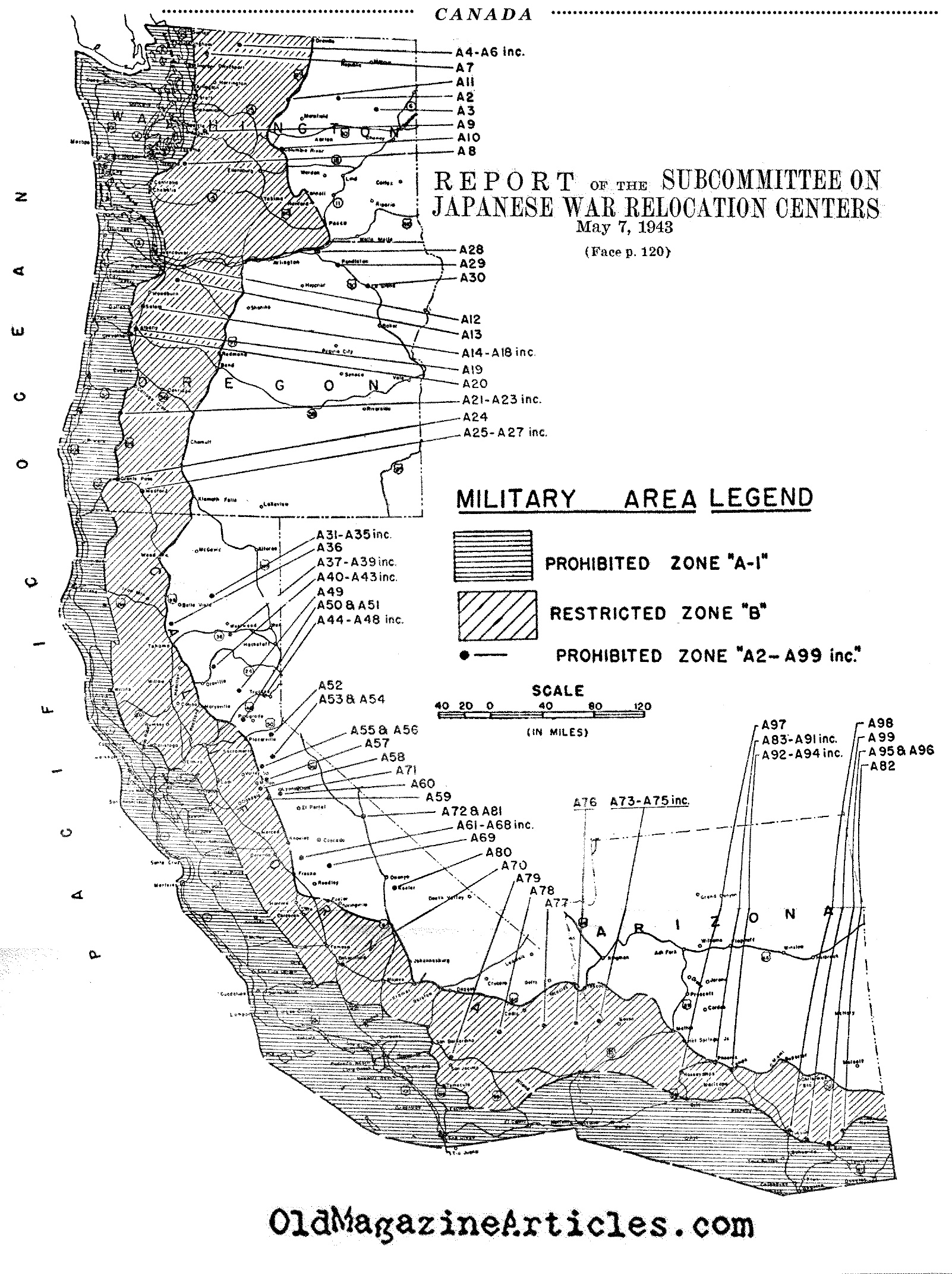 The West Coast as a Military Zone (U.S. Gov. 1943)